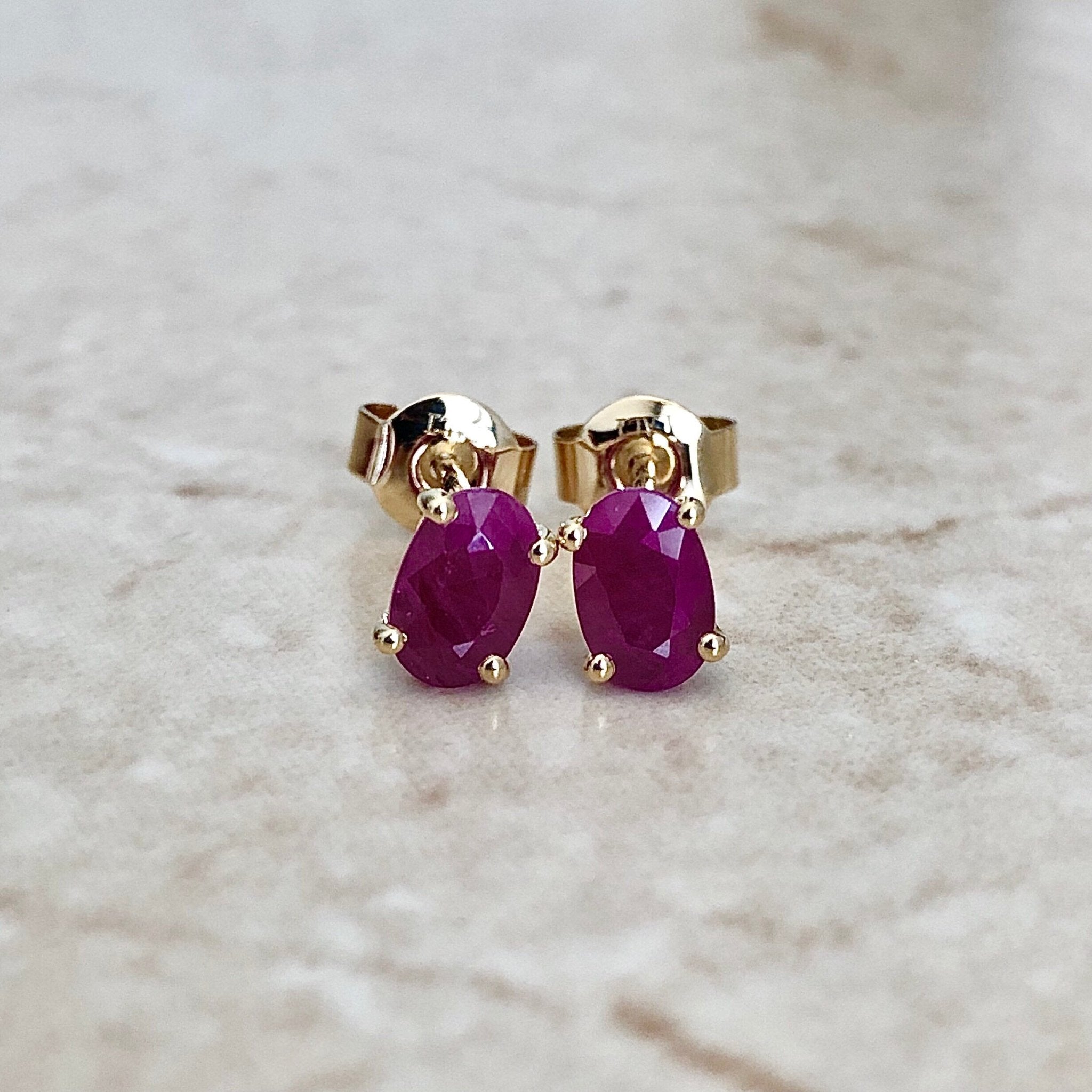 Ruby 14k deals gold earrings