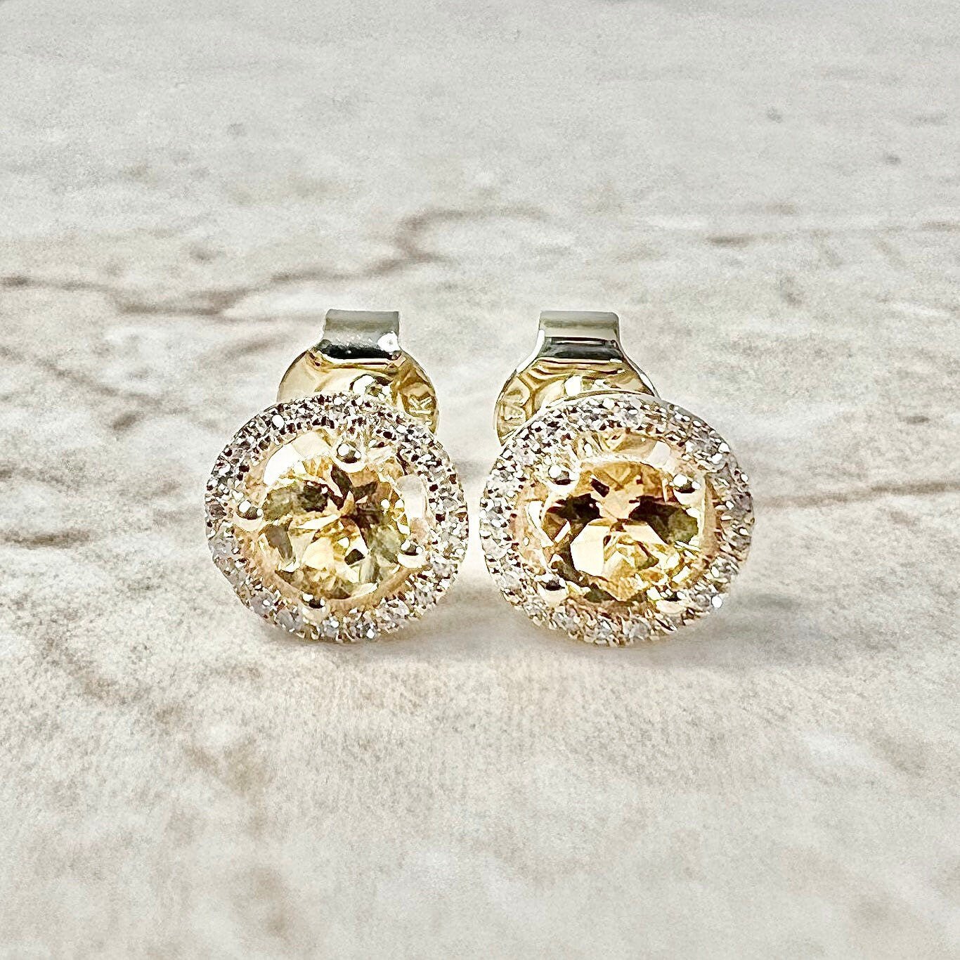 Citrine Dangle Earrings | Gemstone Earrings NYC | Bridal Earrings NYC