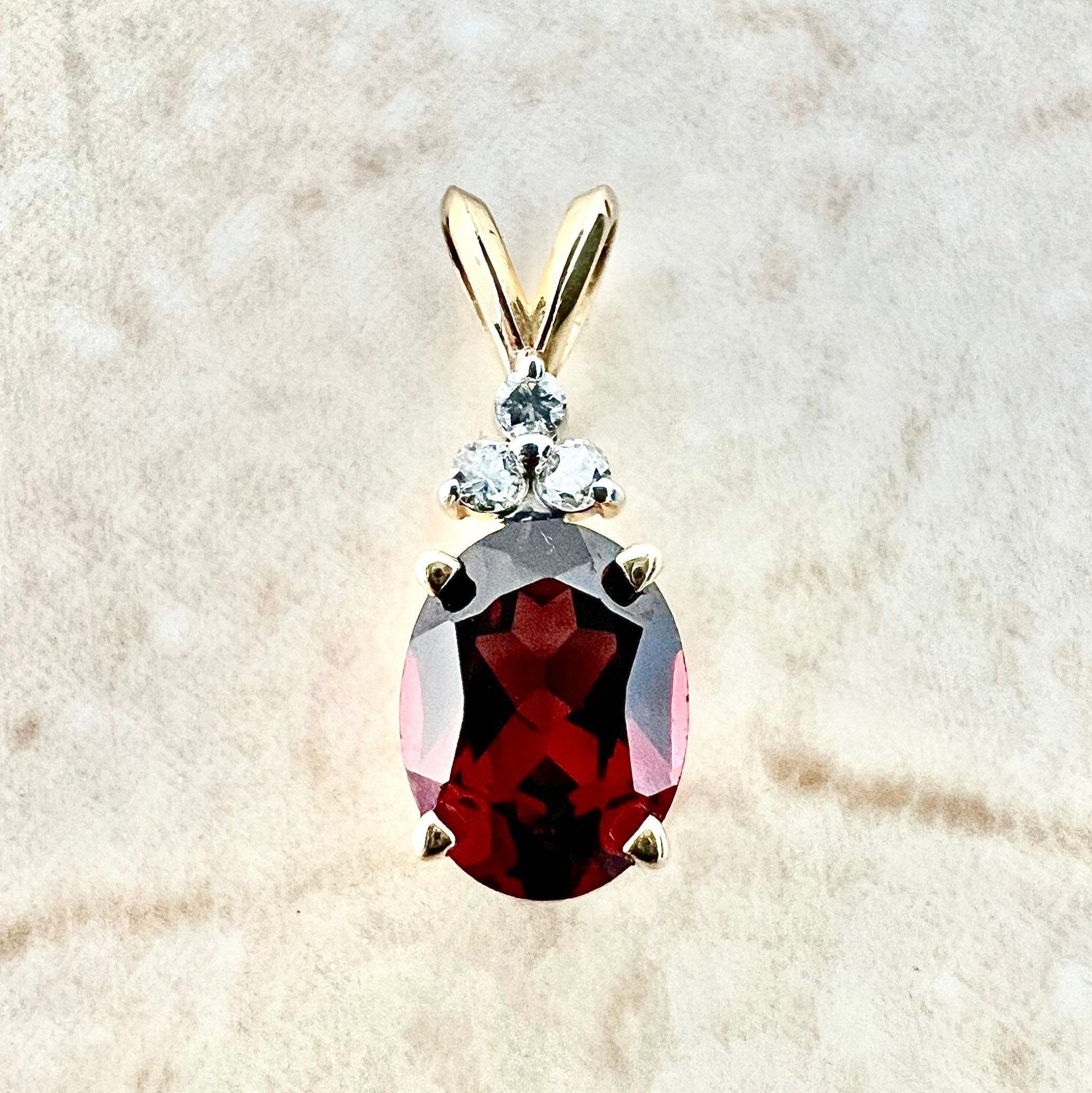 Red hot sale spinel necklace