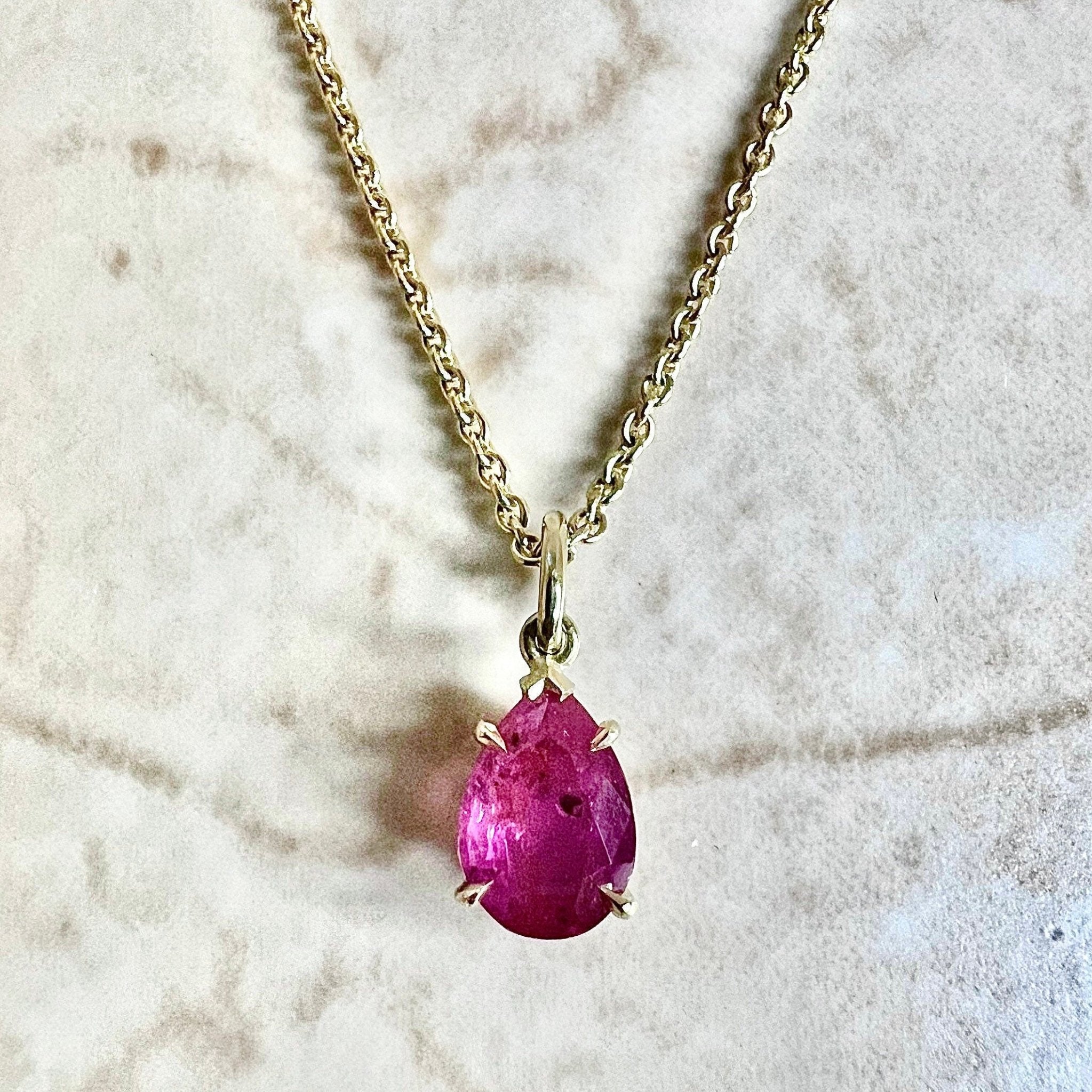 Single Piece Ruby Necklace | Everyday Rubies Online | STAC Fine Jewellery