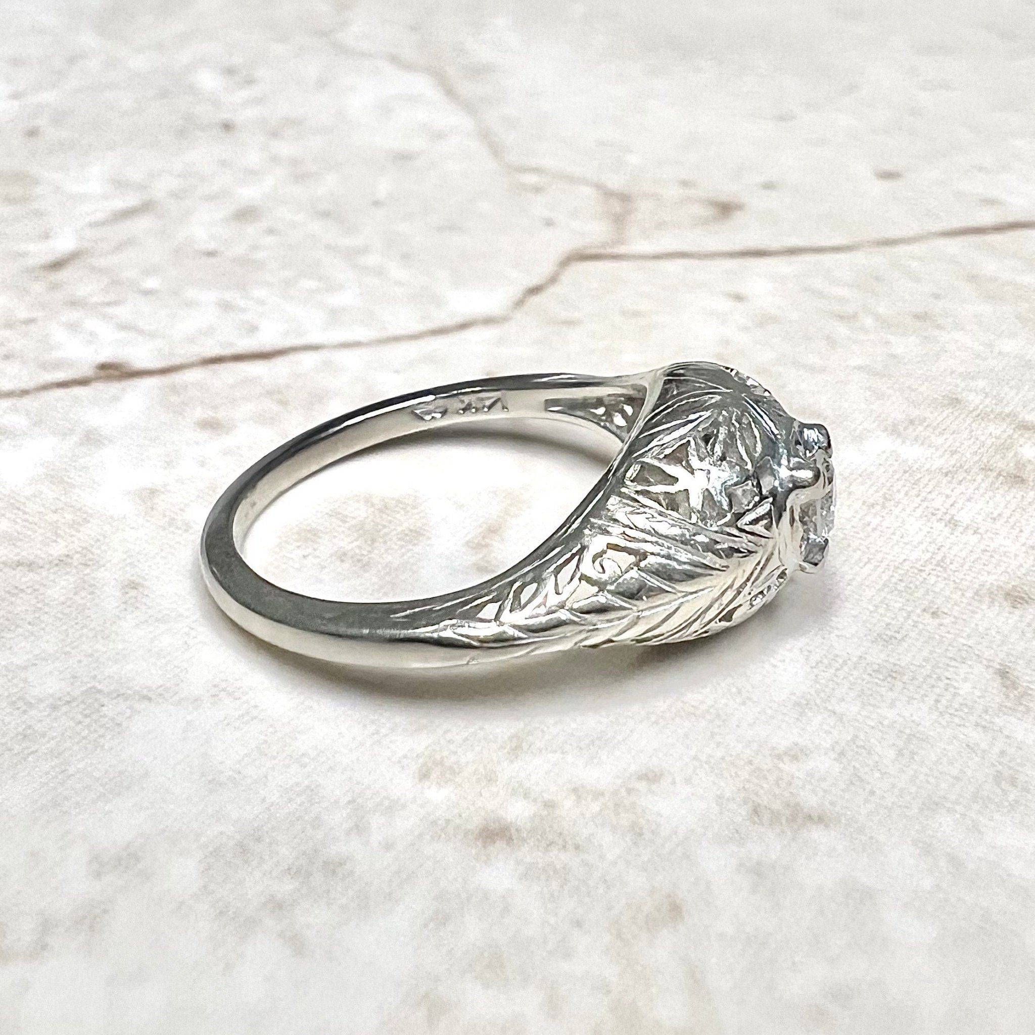 1920's Antique Diamond Engagement Ring, RG-3428