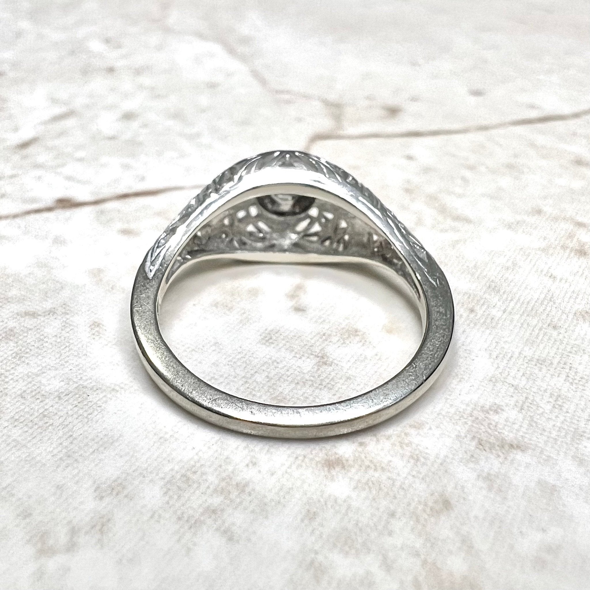 Antique Edwardian Ring Platinum Diamonds Engagement Wedding Ring early –  Brenda Ginsberg Antique Jewelry