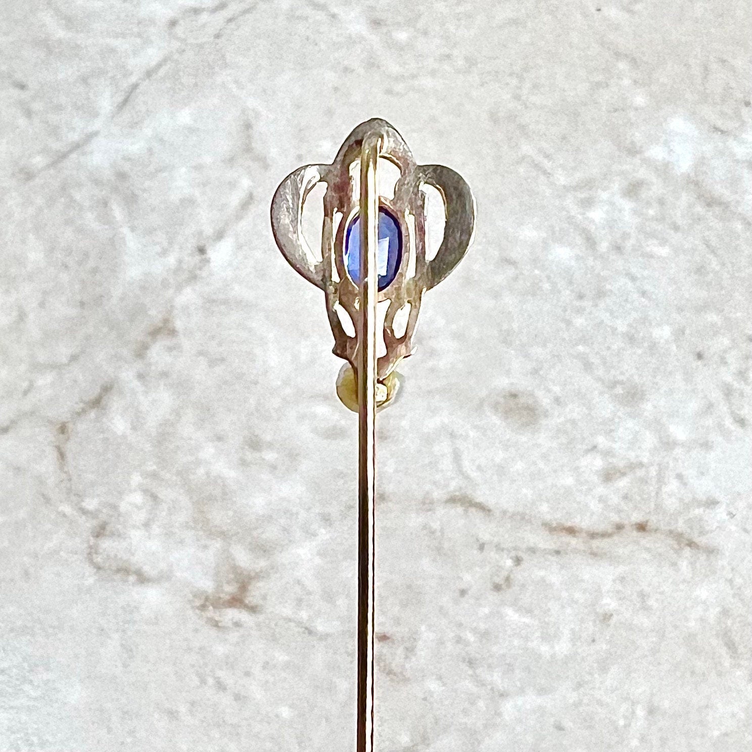 Baroque Pearl Stick Pin 14 K Rose Gold popular