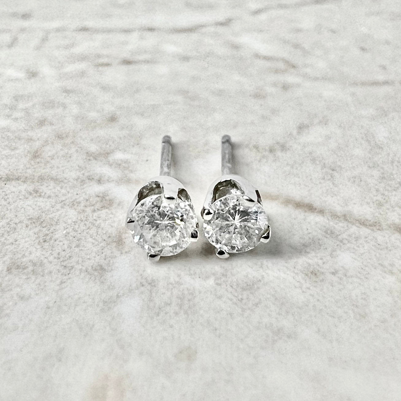 Diamond Earrings 4 Carat | Moissanite Stud Earrings | 10k Gold Earrings -  10k Gold 4 - Aliexpress