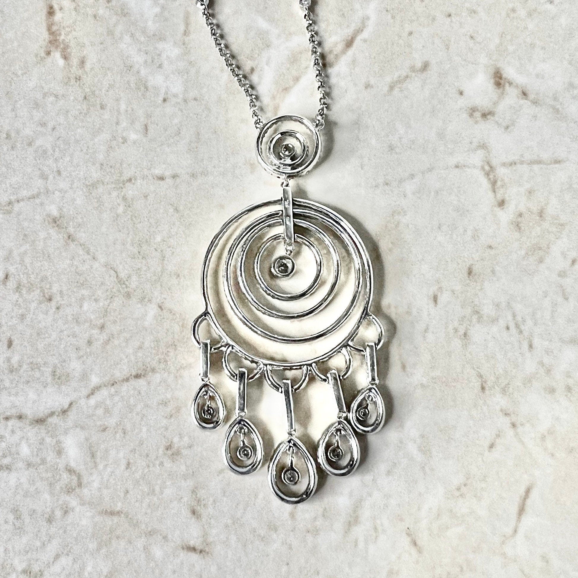 Moonstone large pendant necklace for women 65 mm -Moonlit