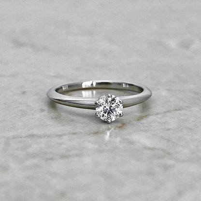 Tiffany & Co. Platinum Diamond Engagement Ring - Diamond Solitaire Ring - Promise Ring - Anniversary Ring - Best Gift For Her