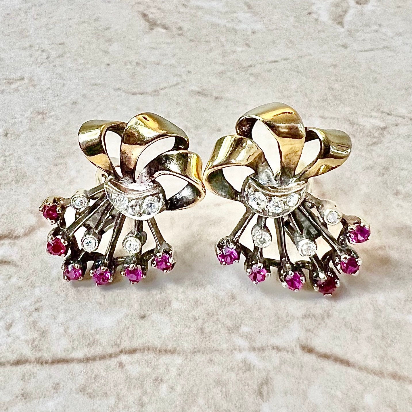 Ruby clip 2024 on earrings