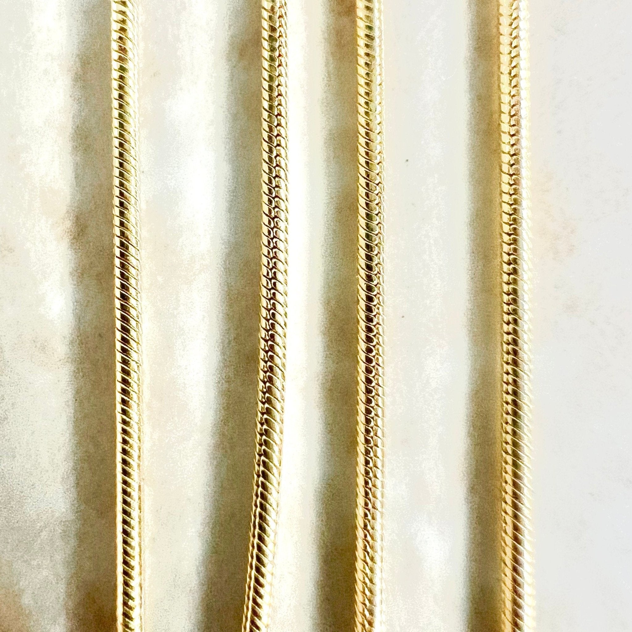 Gold Serpent Snake Necklace - gold serpent pendant, 14k gold snake necklace