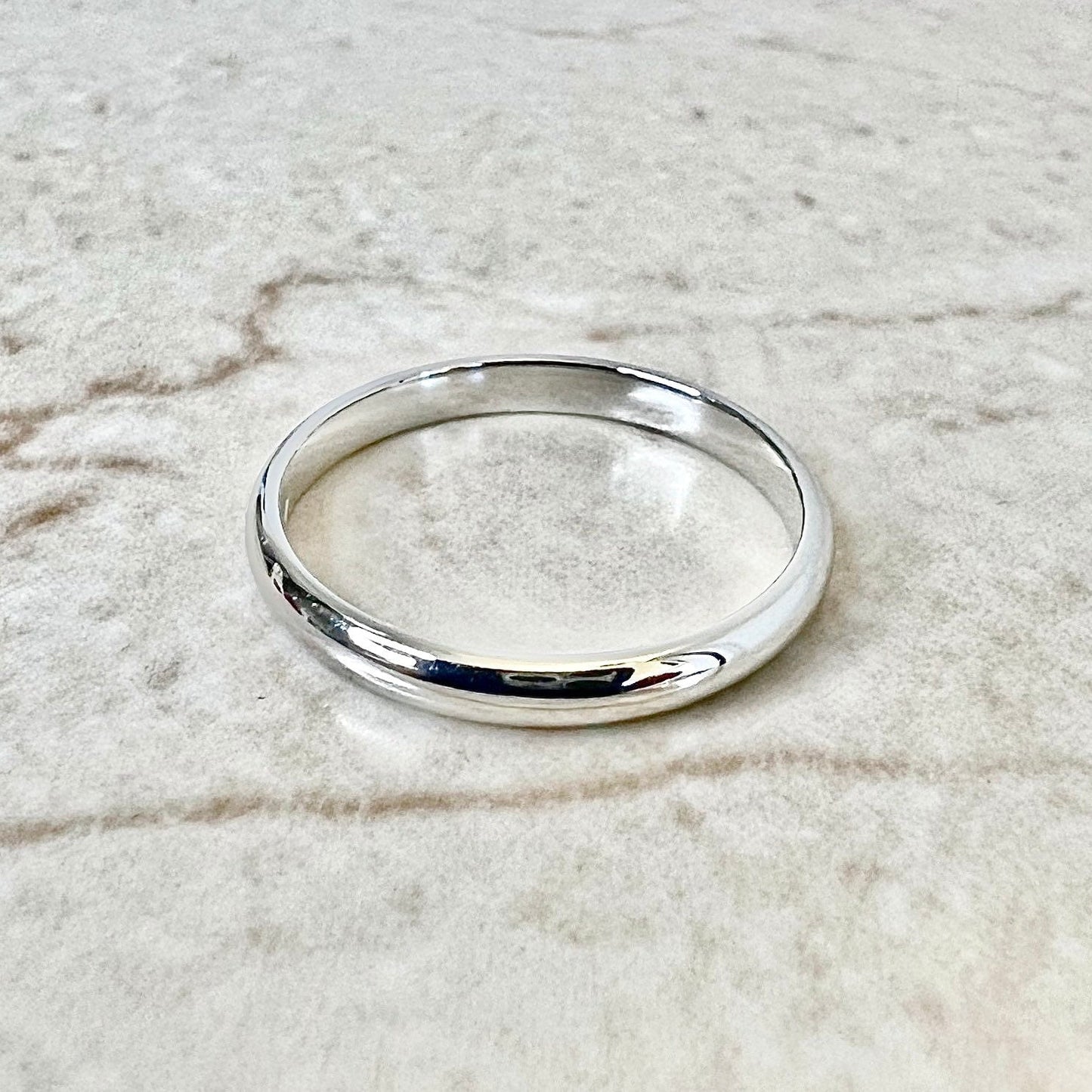 Cartier 1895 Wedding Band 2.5 mm - Platinum Cartier Band Ring - Cartier Wedding Ring - Anniversary Ring - Size 5.75 US / 51 FR