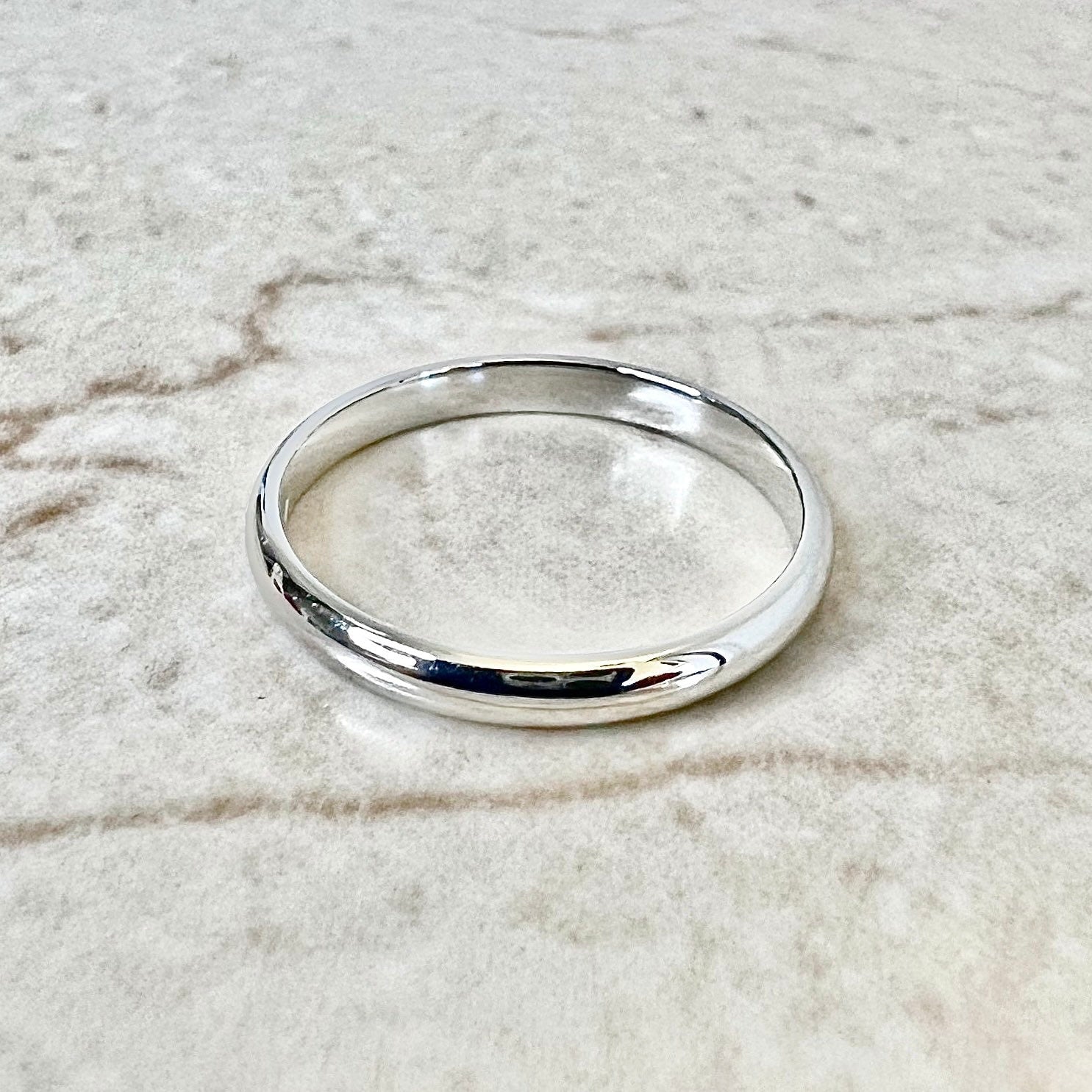 Platinum Cartier 1895 Wedding Band 2.5 mm Size 7.25 O 1 2 UK