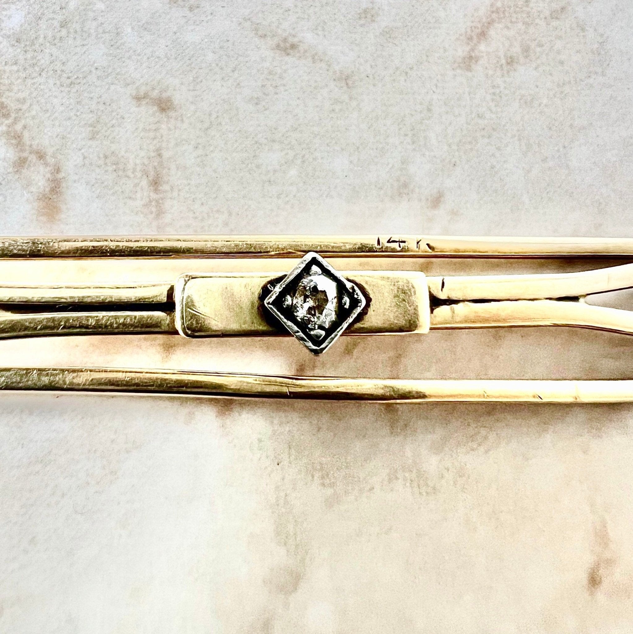 Vintage Gold Tone Tie online Clip