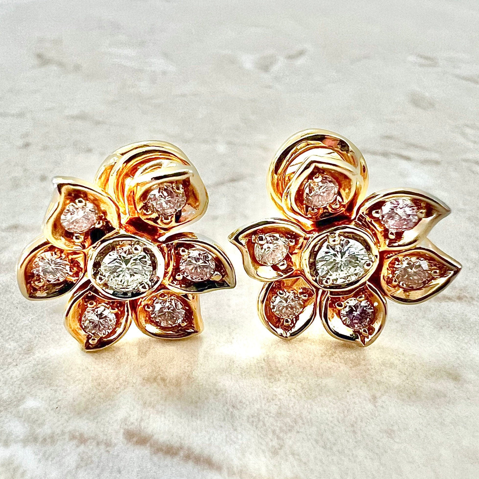 Buy 18k Rose Gold Moissanite Star Earring, Diamond Star Studs Earring, Gold  Star Diamond Stud, Tiny Star Earrings, Celestial Studs, Gift for Her Online  in India - Etsy