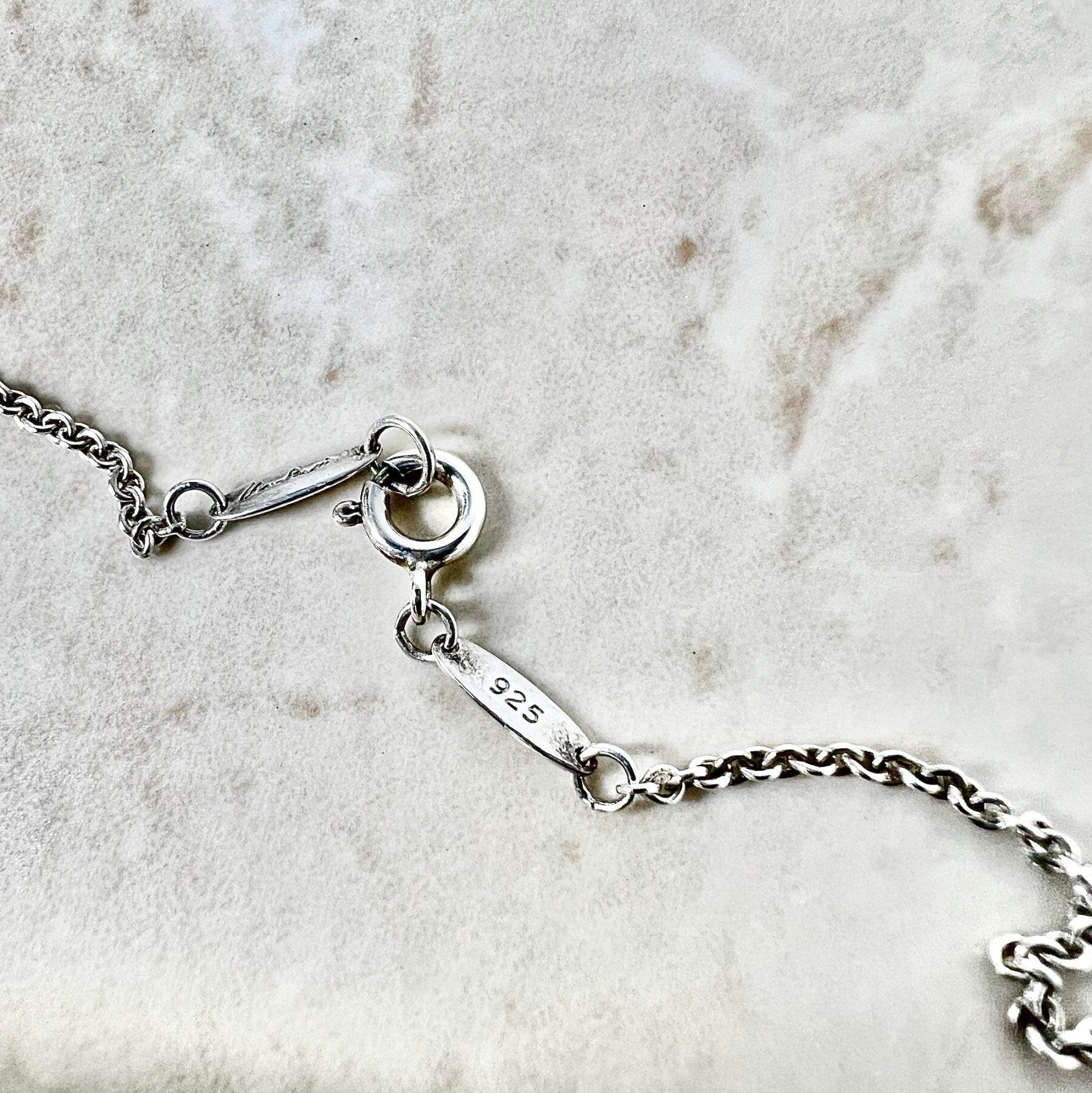 Tiffany silver hot sale pendant necklace