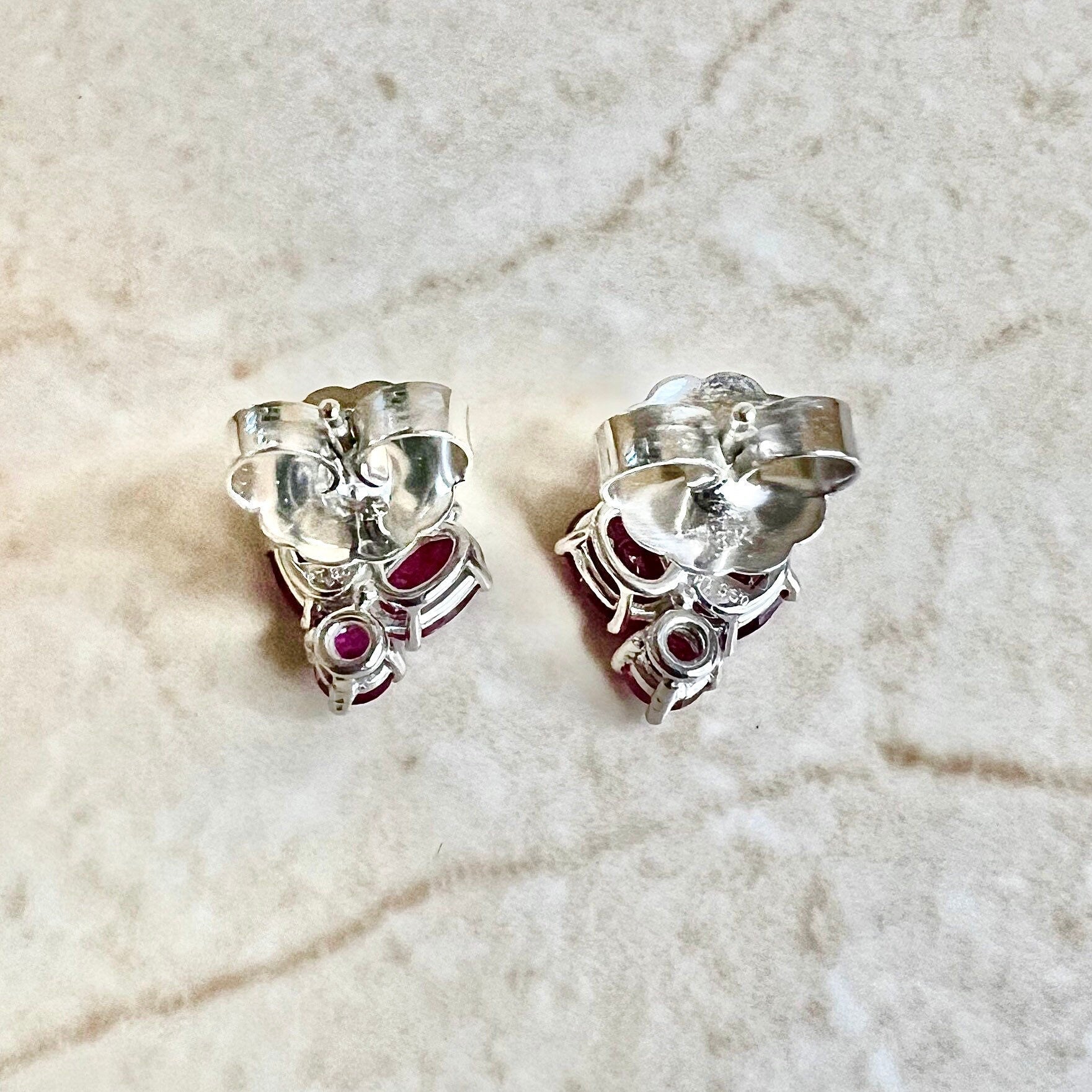 Whitley: Round Shaped Diamond Halo Stud Earrings | Ken & Dana Design