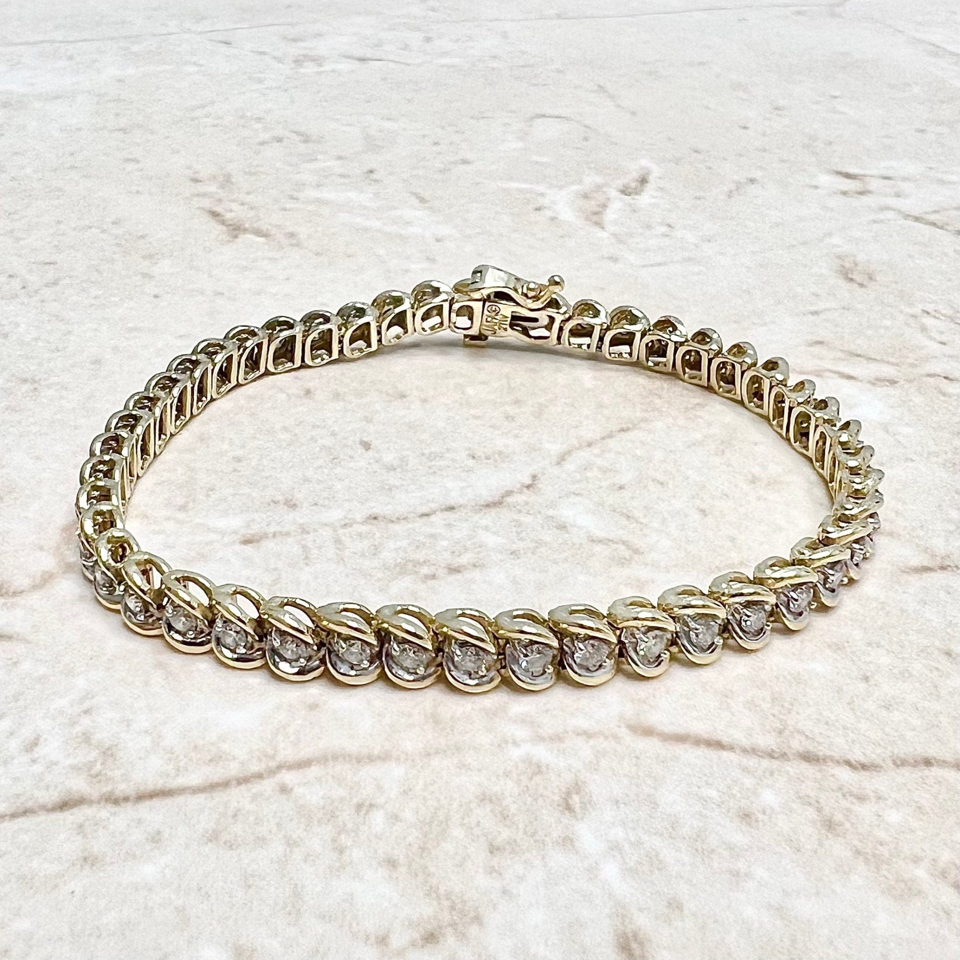Antique gold and diamond bracelet Clearance