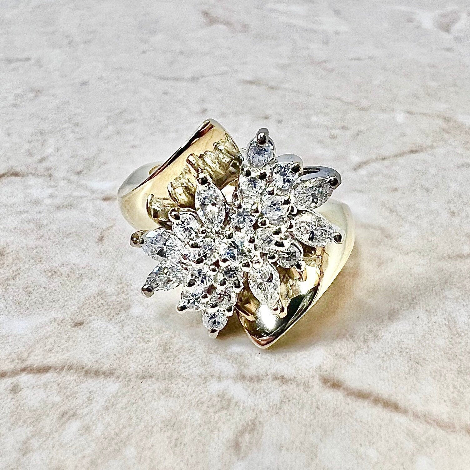Vintage 14 Karat White Gold 0.25 Carat Round Diamond Solitaire Engagement  Ring - WeilJewelry