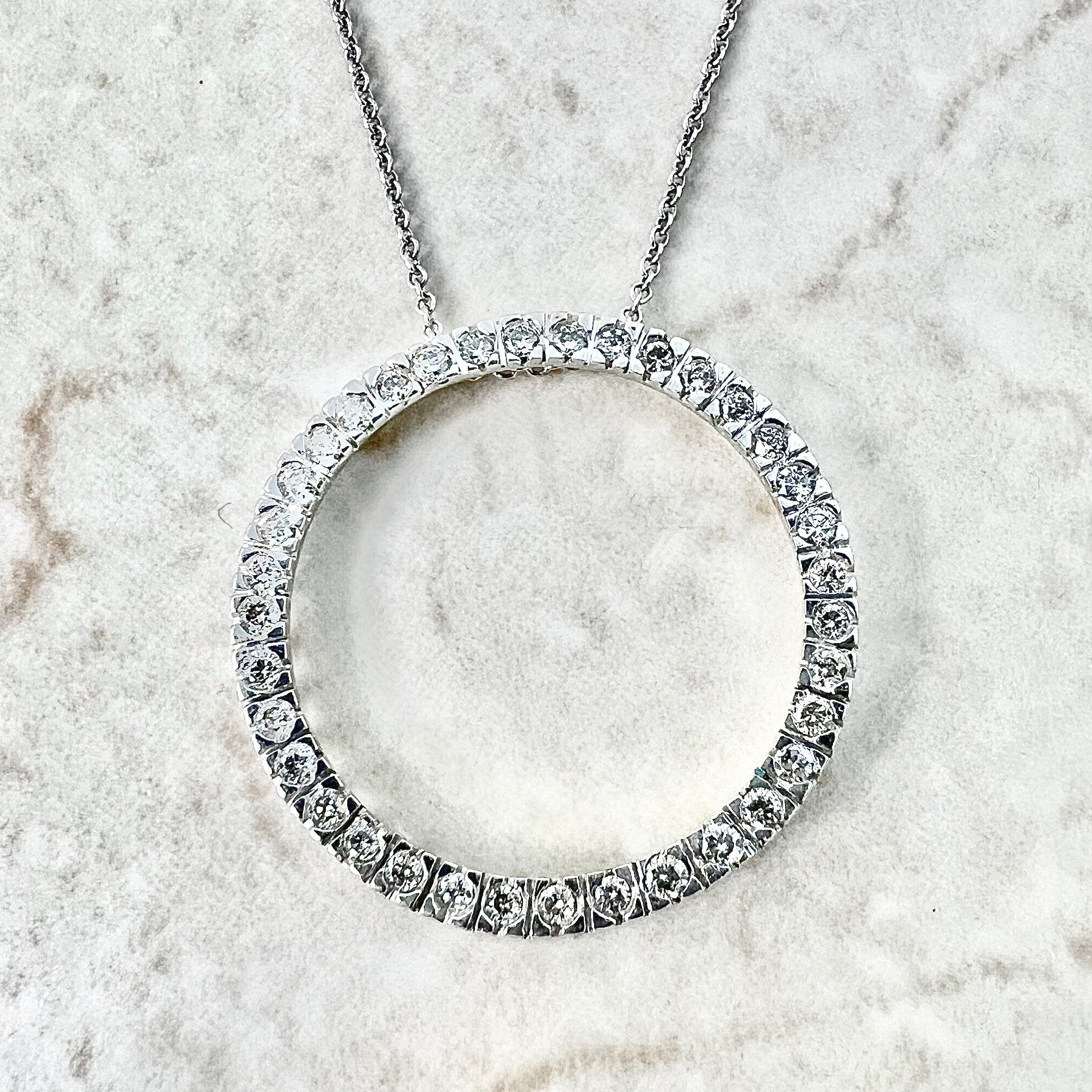 OLLUU Silver Crystal Circle Diamonds Necklace Set – OLLUU Sterling Silver  Jewellery