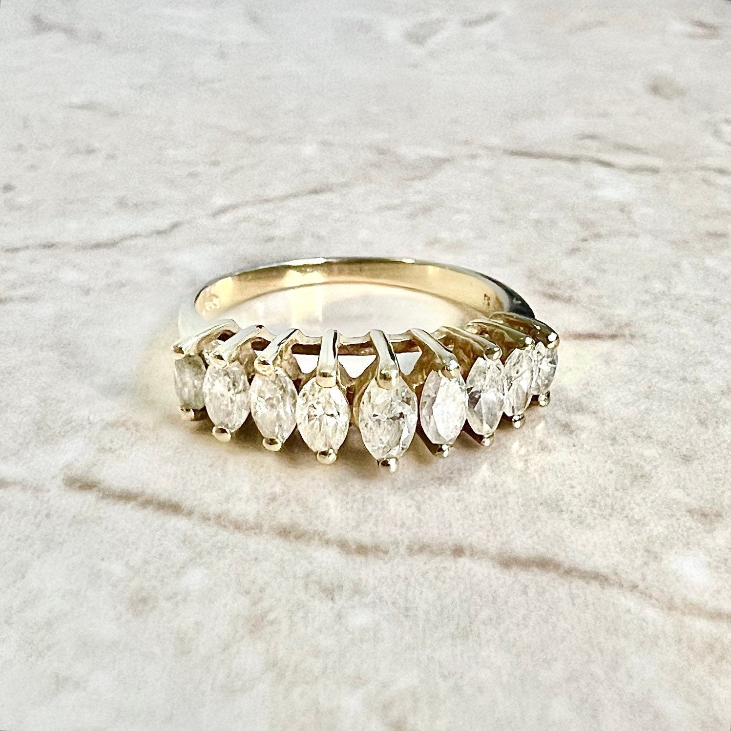 Marquise diamond hot sale anniversary band