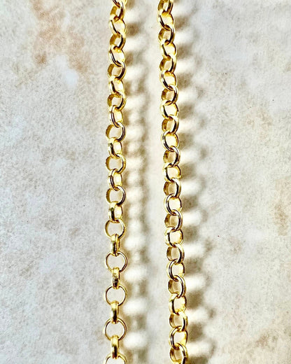 Vintage 14 Karat Yellow Gold 20 Inches Rolo Chain Necklace - WeilJewelry