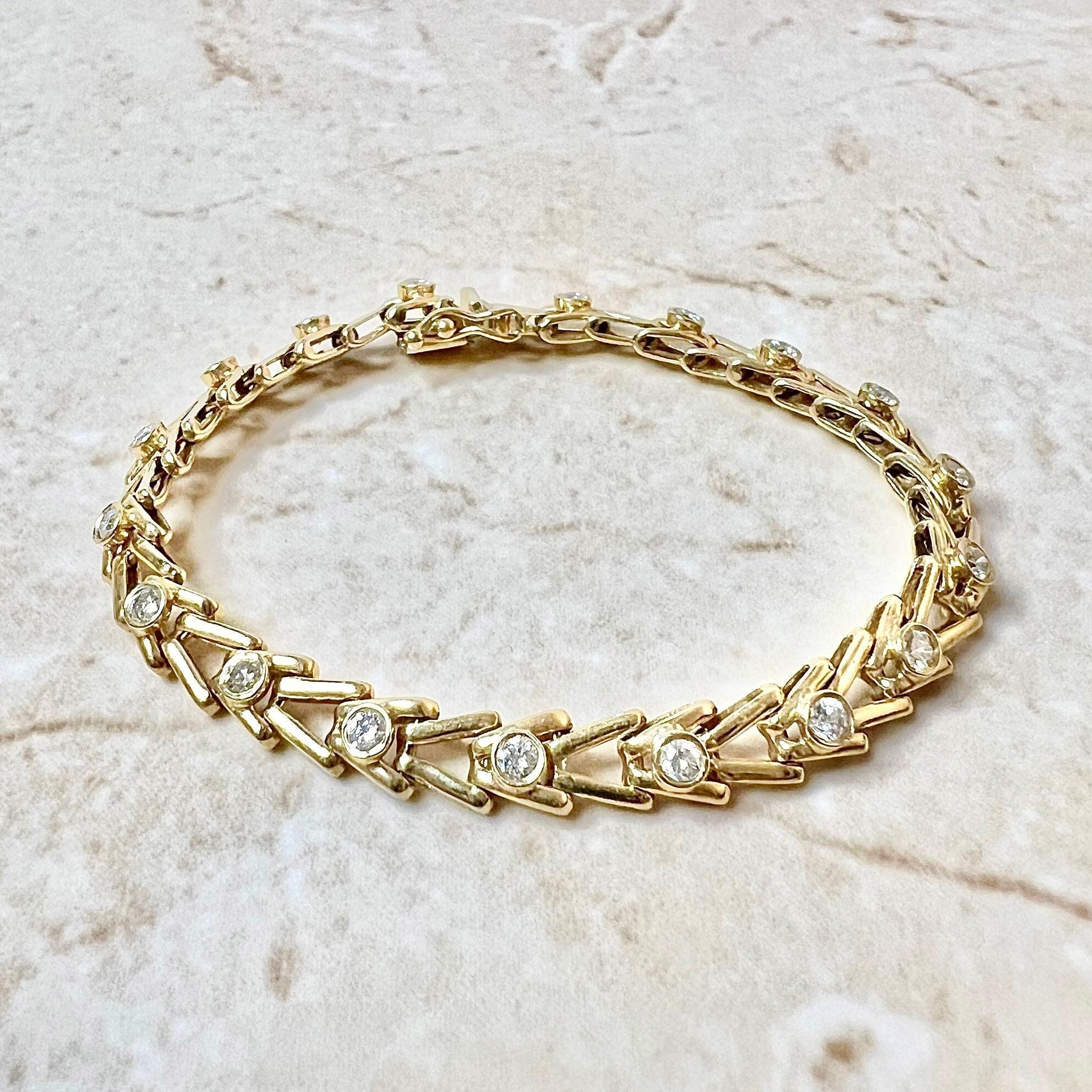 Dainty 1 Diamond Tennis Bracelet – Nicole Rose Fine Jewelry