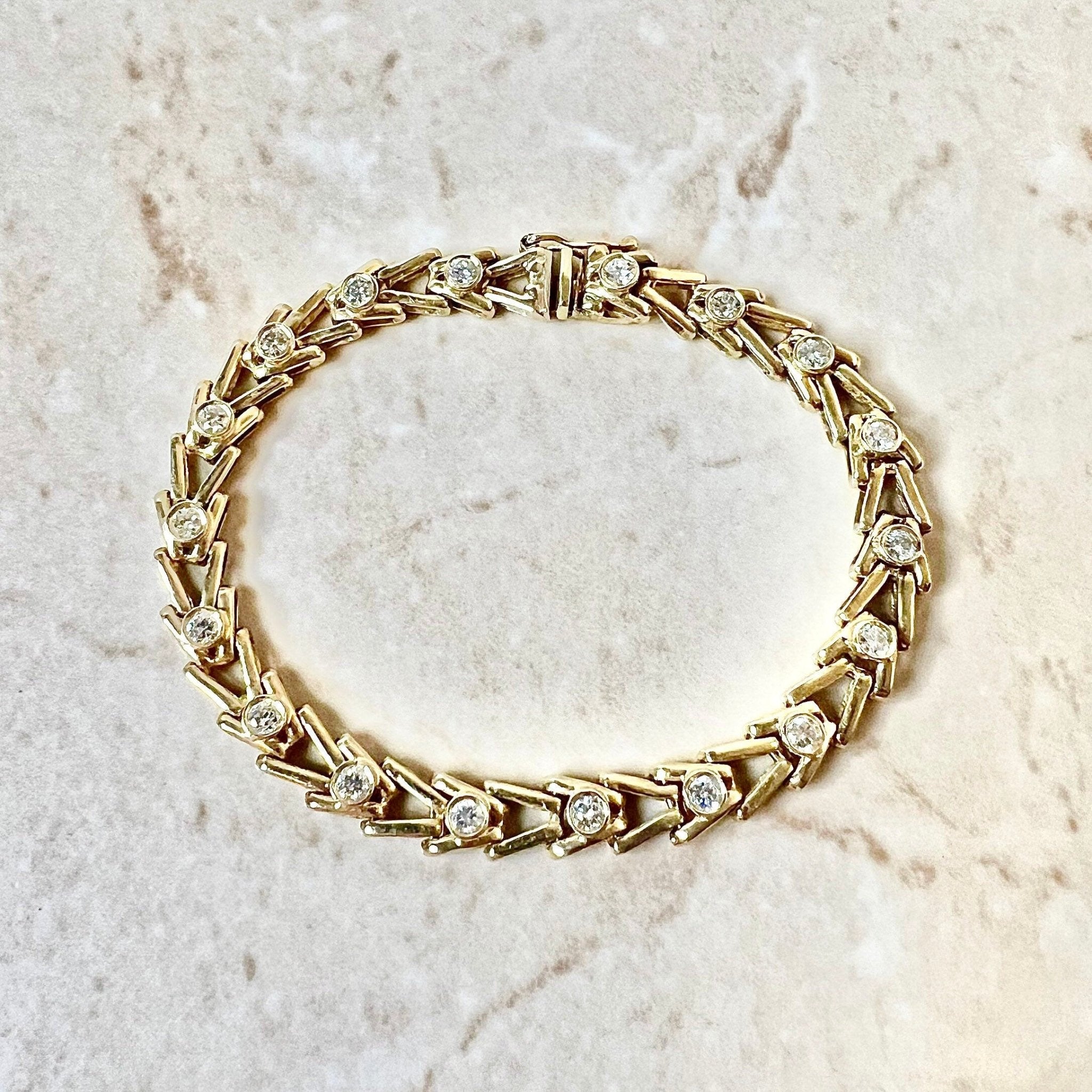2.1 Carat Diamond Tennis Bracelet in 14 Karat White Gold – shlomitrogel