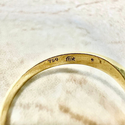 Vintage 18K Toi Et Moi Diamond Ring - Yellow Gold Bypass Ring - 2 Stone Ring - Promise Ring - Toi Et Moi Ring -Valentine’s Day Gifts For Her