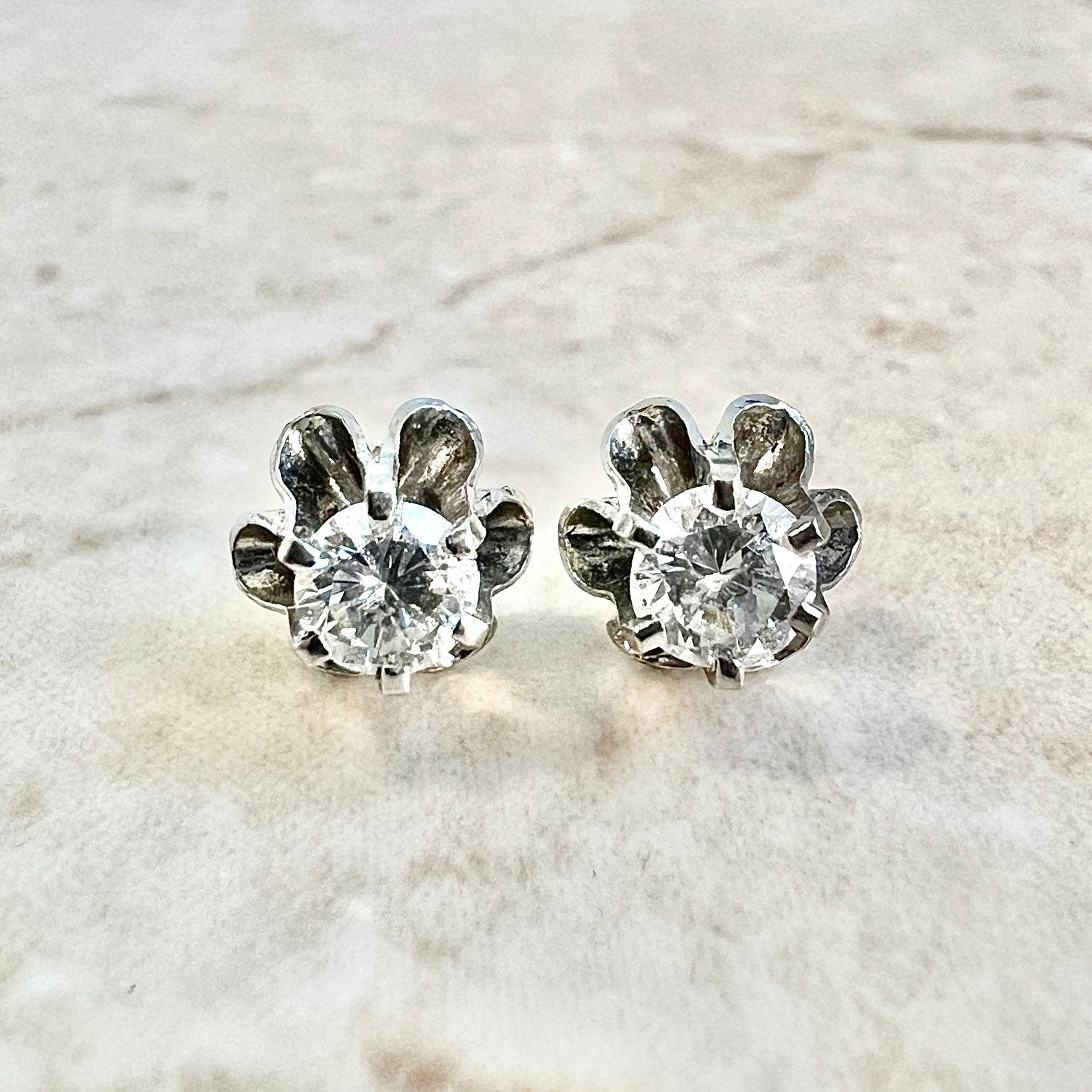 Vintage deals diamond earring