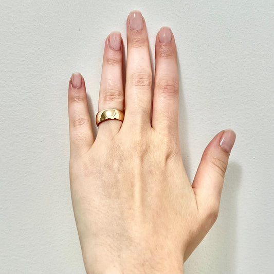 Vintage 1960’s 14 Karat Rose Gold Wedding Band Ring - 7.38 MM - WeilJewelry