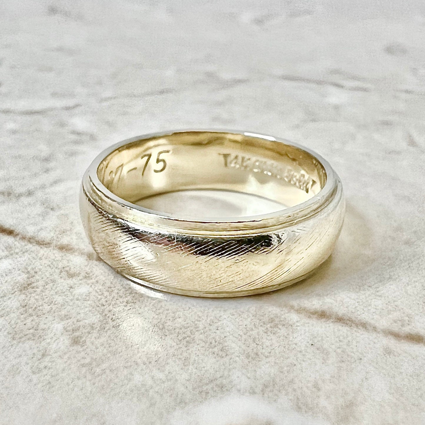 Vintage 14K Wedding Band Ring - Yellow Gold Wedding Ring - Yellow Gold Band  - Men’s Band - Gold Wedding Band For Women - Best Gift