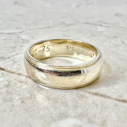 Vintage 14K Wedding Band Ring - Yellow Gold Wedding Ring - Yellow Gold Band  - Men’s Band - Gold Wedding Band For Women - Best Gift