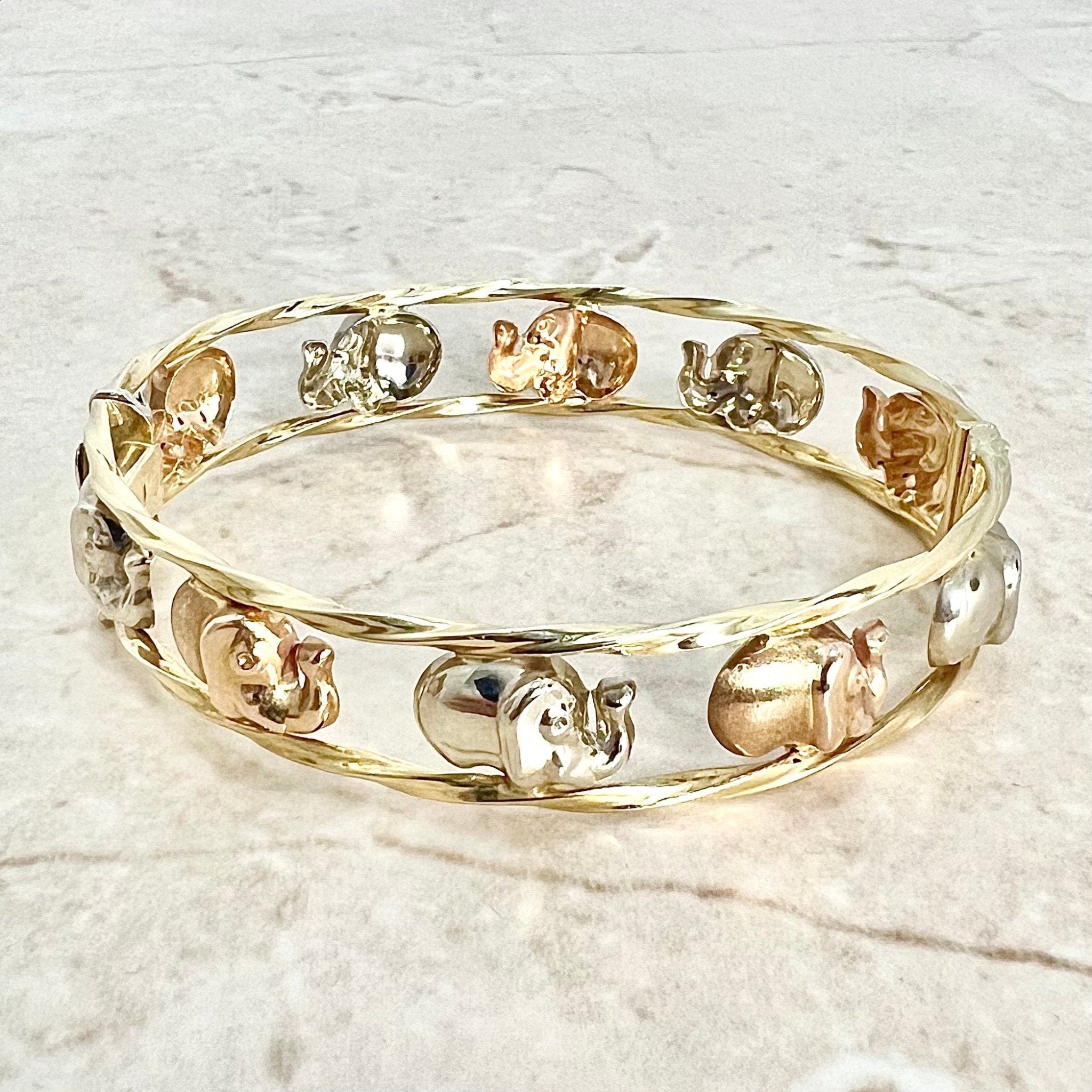 Royal Chain 14K Gold Elephant Friendship Bracelet N4209-0925 | The Jewelry  Source | El Segundo, CA